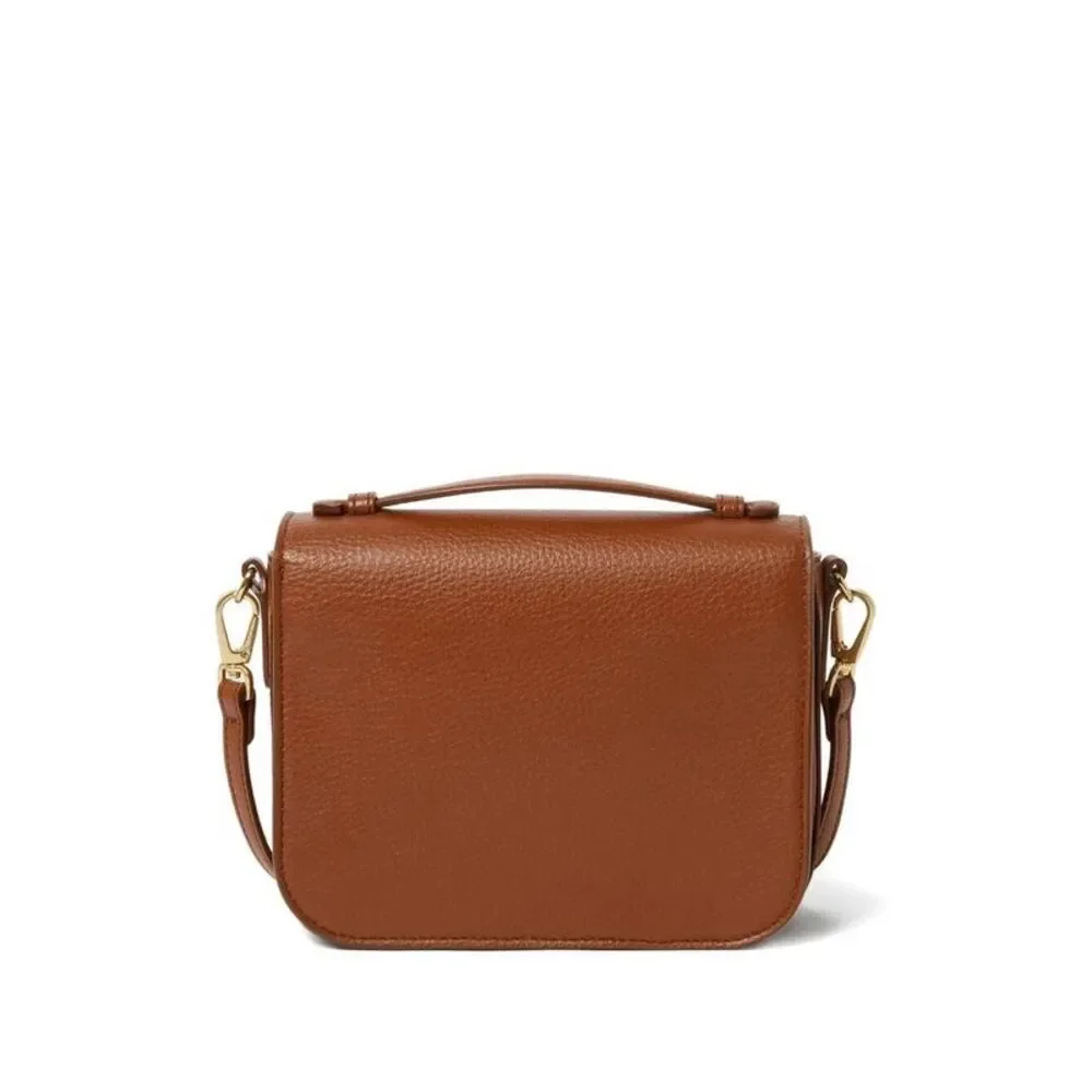 STELLA MCCARTNEY Logo Studded Flap Shoulder Bag Women BROWN Handbags - Picture 2 of 4